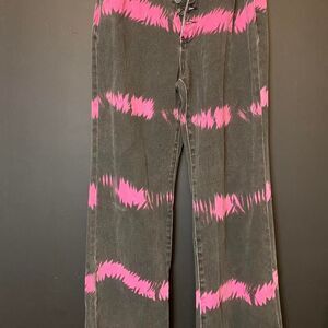 Shein Pink Tie Dye Jeans